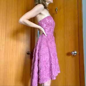 Le Chateau Strapless Rosette Formal Dress